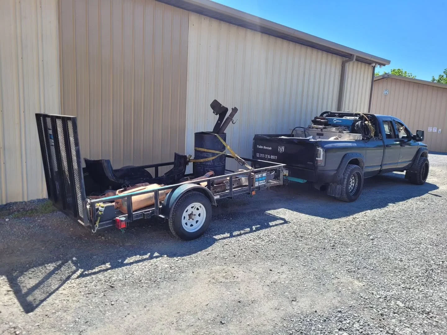 10,100lbs AFTER the trailer was emptied. 

Aux tank was empty so I could hold another 710lbs of fuel(140 gallons total) 

We are busy all day today through Saturday. 

I'll start booking next week around the weekend. 

cpstevemiller.com 
717-386-8977