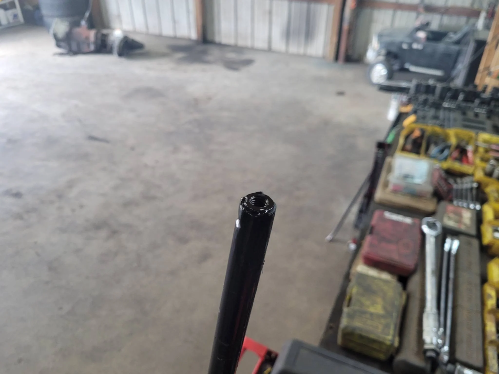 Making a custom threaded rod to replace the broken side.