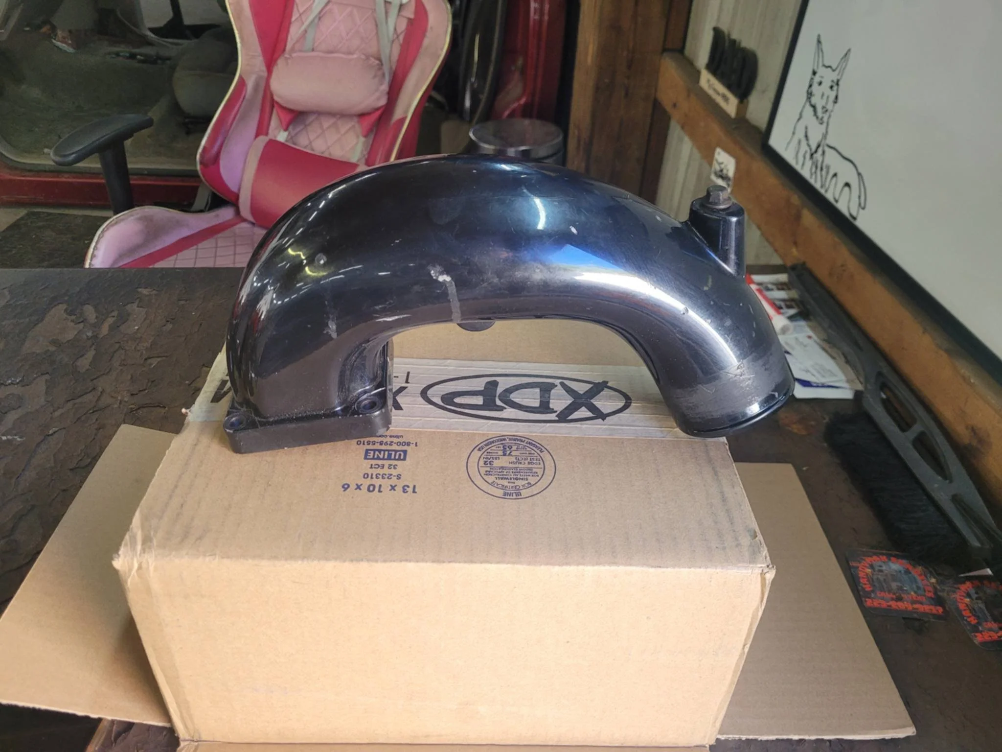 Custom Aluminum Intake Horn - 5.9 Cummins *Used*