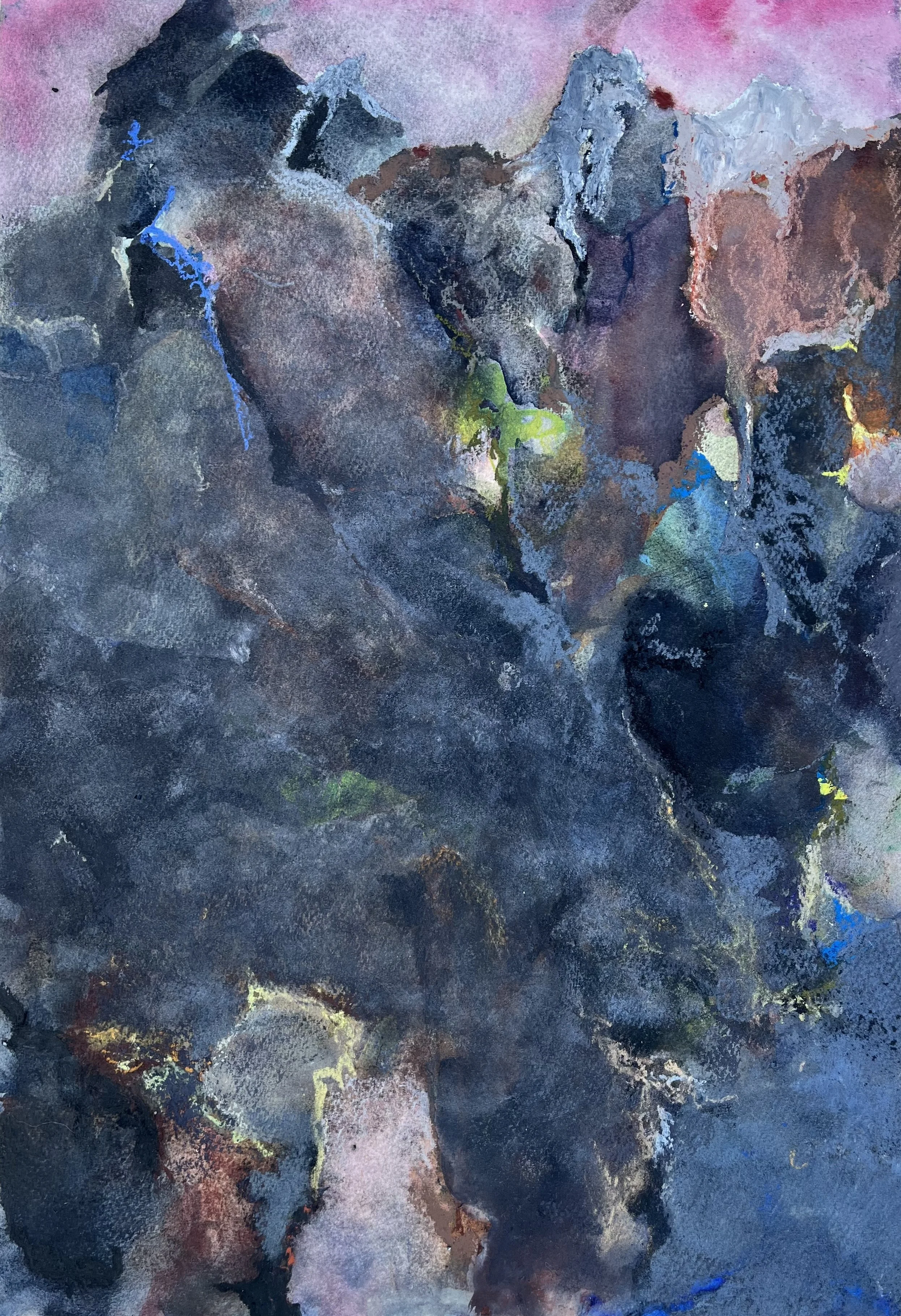 2025
Watercolor, oil pastel, soft pastel, 19 x 13 in