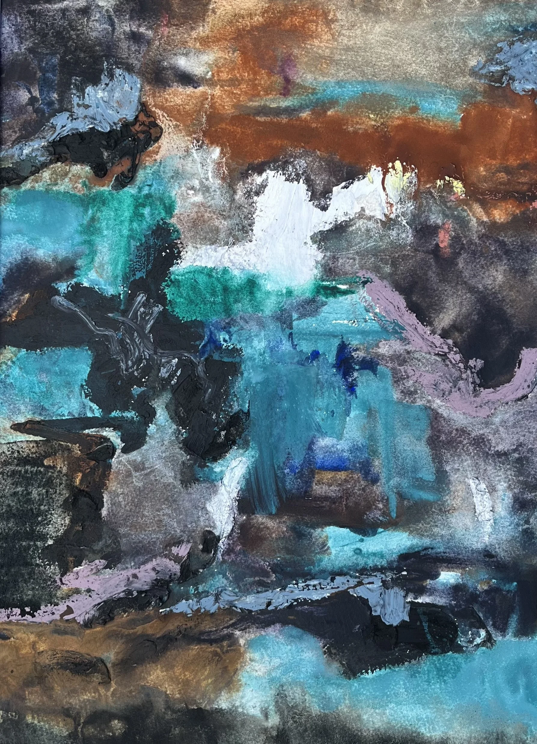 2024
Watercolor and oil pastel, 14 x 10 in