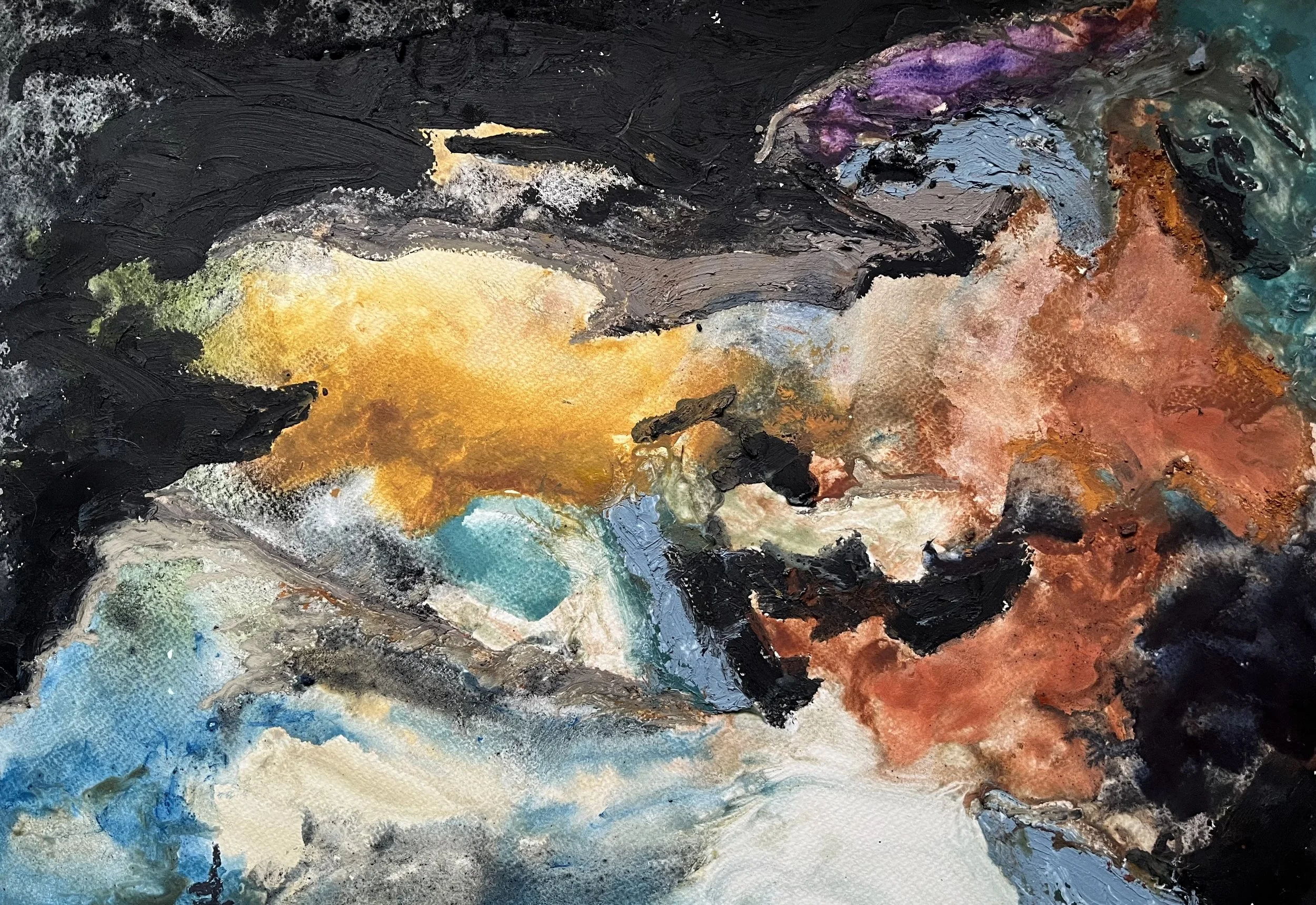 2024
Watercolor, oil pastel, 13 1/4 x 19 in