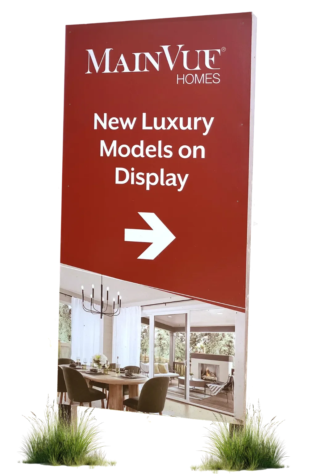 lease program directional signage to new community