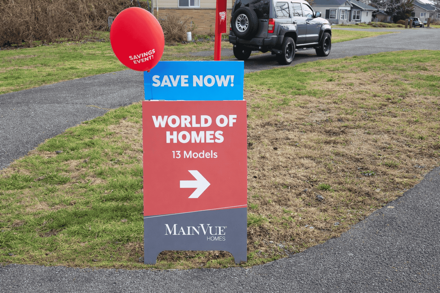 a-frame directional signage