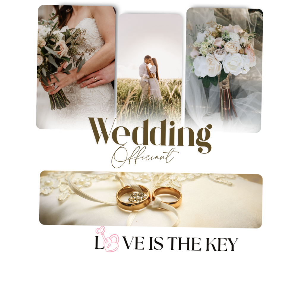 Love is the key wedding  officiant 