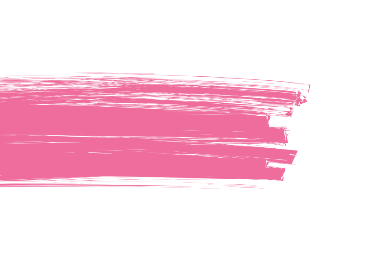Pink paint stroke on black background.