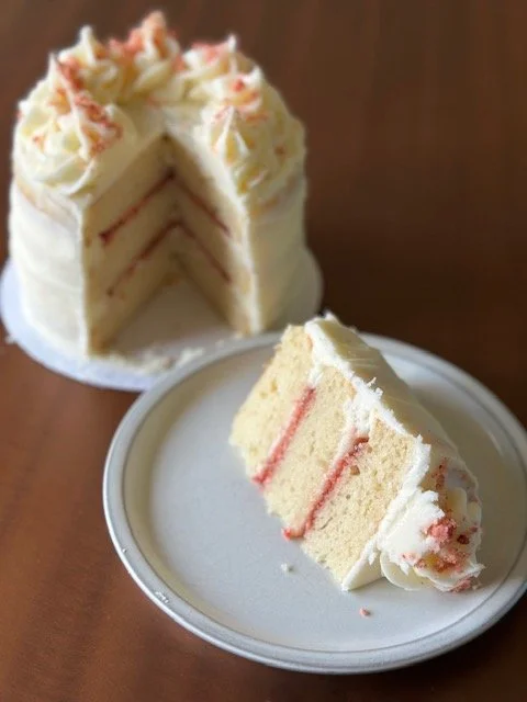 Vanilla & Strawberry Cake