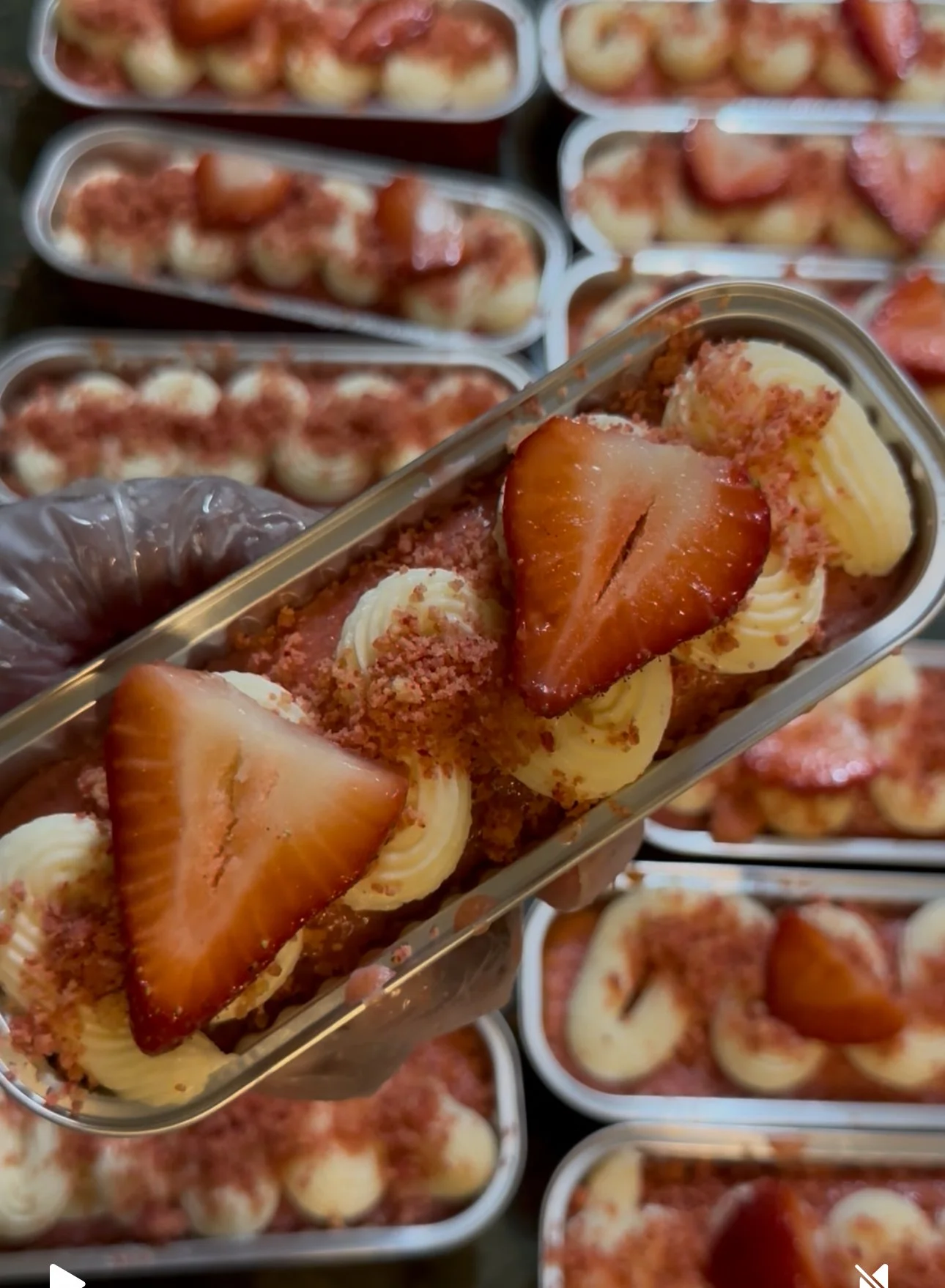 Mini Strawberry Loaf Cake