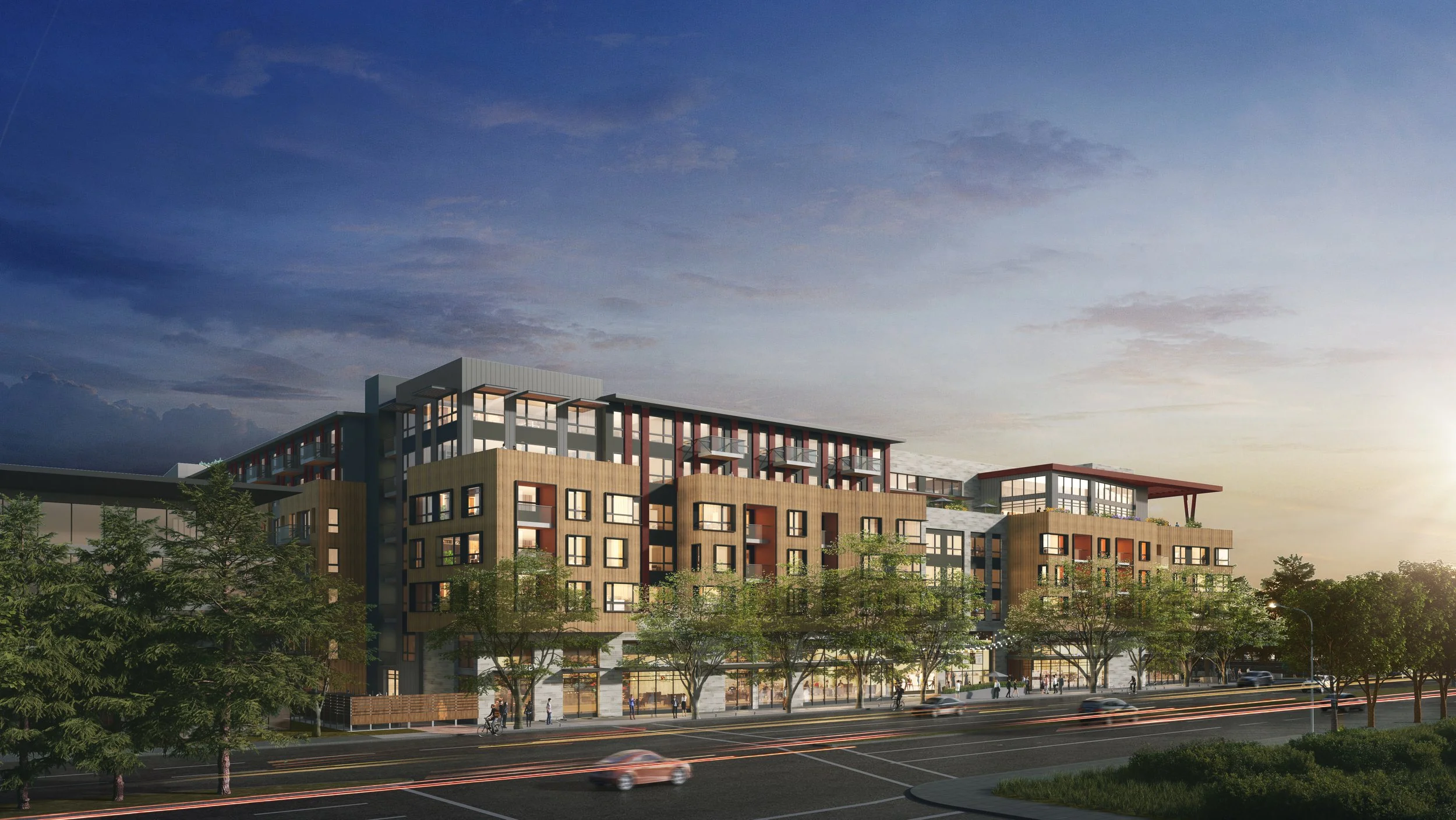 Rendering of Future Building - 3150 El Camino Real