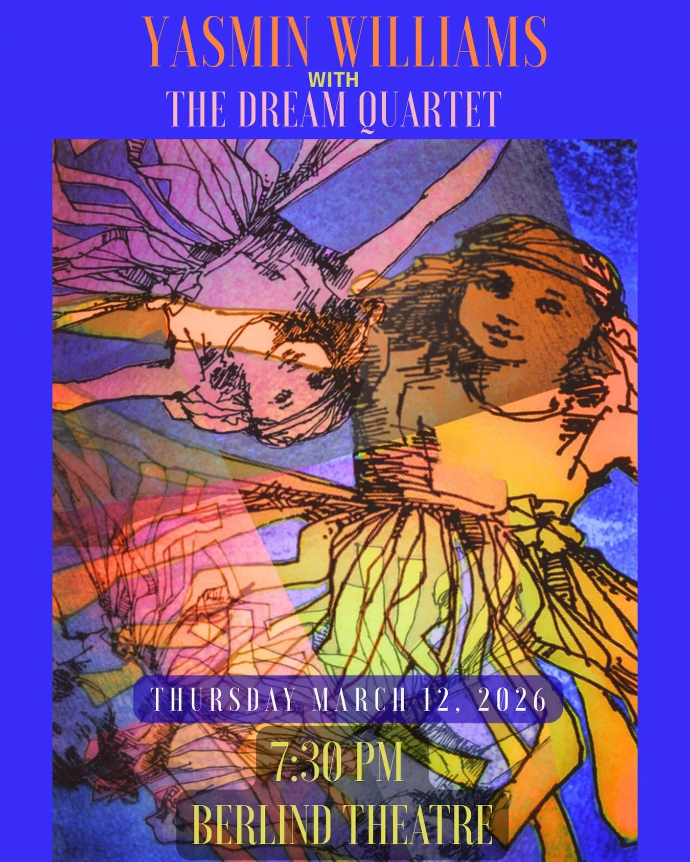 The Dream Quartet is excited to join the incredible @guitar.yaz tomorrow night at Berlind Theatre at Princeton University. We can&rsquo;t wait to pair Yasmin&rsquo;s virtuosic folk melodies with the unique sound of the string quartet for this special