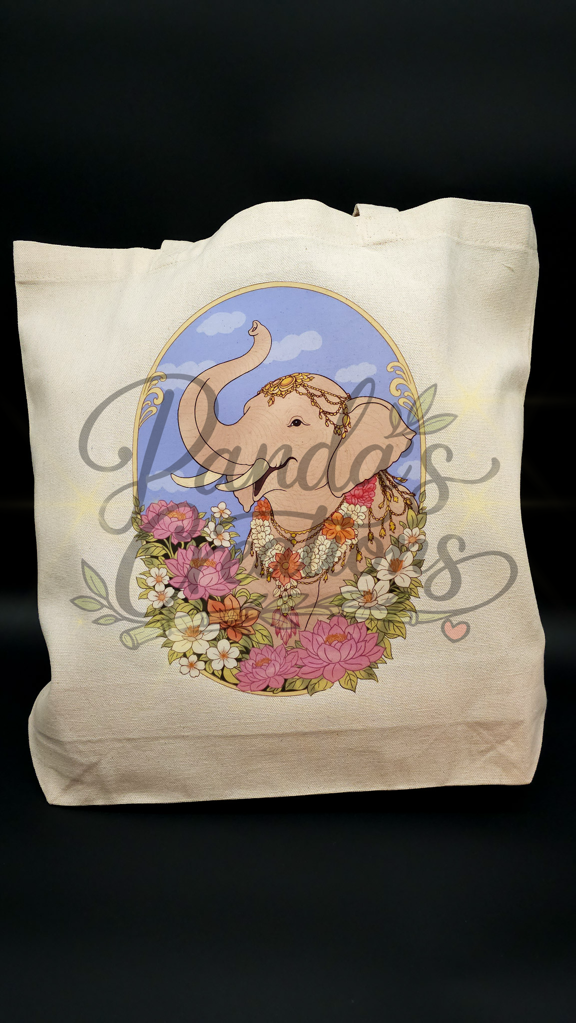 Lotus Elephant Value Tote
