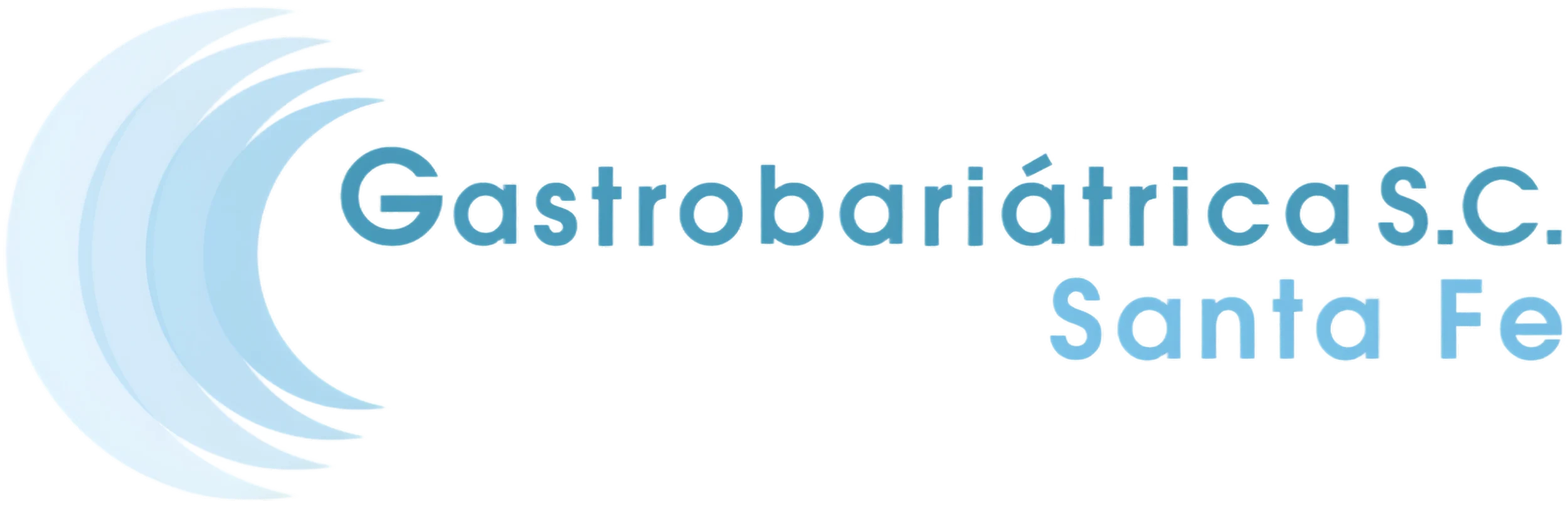 Logo del evento Gastrobarías Santa Fe con ondas en tonos azul.