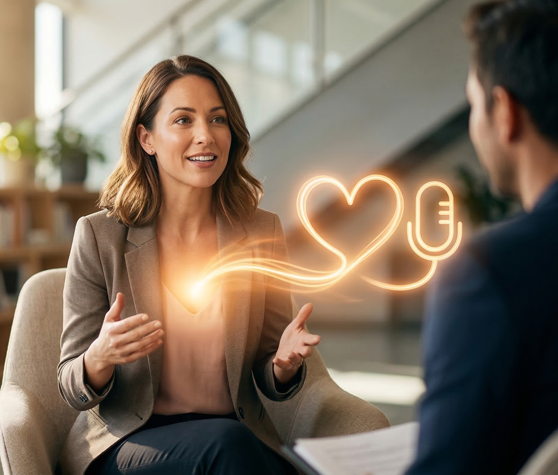 Take your interviews beyond mere Q&As -- Make connection with your authentic voice.