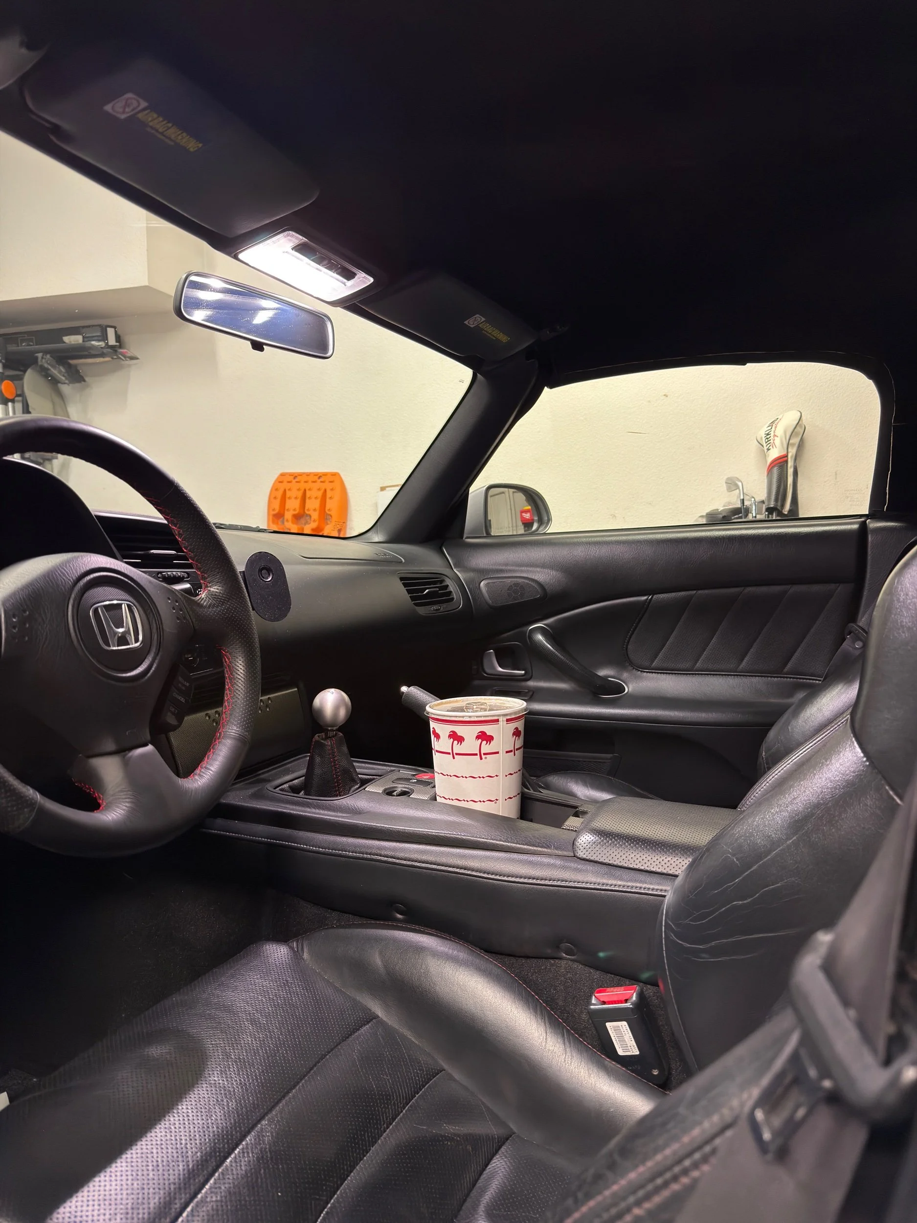 S2000 AP2 Enhanced and Upgraded Cupholder Featuring a Solid Divider