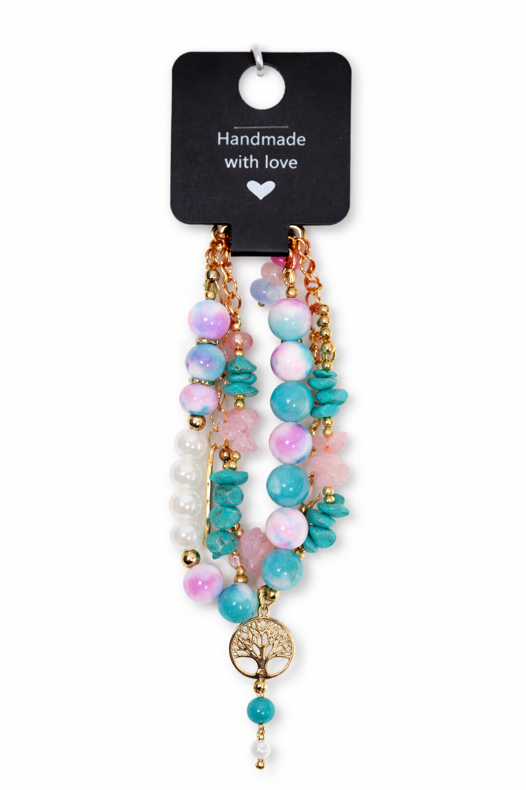Celestial Bloom - Turquoise & Rose Crystal Set