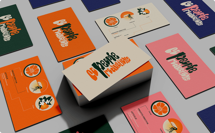 Multiple colorful booklets and cards with the title 'The People Manifesto' and various graphics and diagrams, arranged on a table.