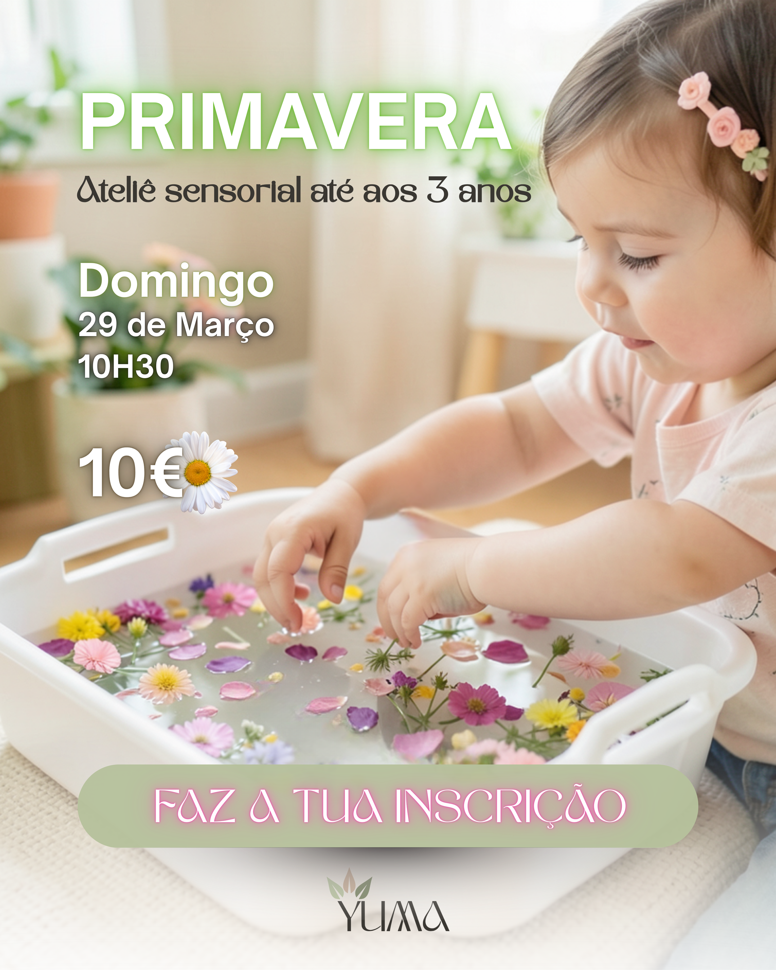 Primavera Sensorial até aos 3 anos