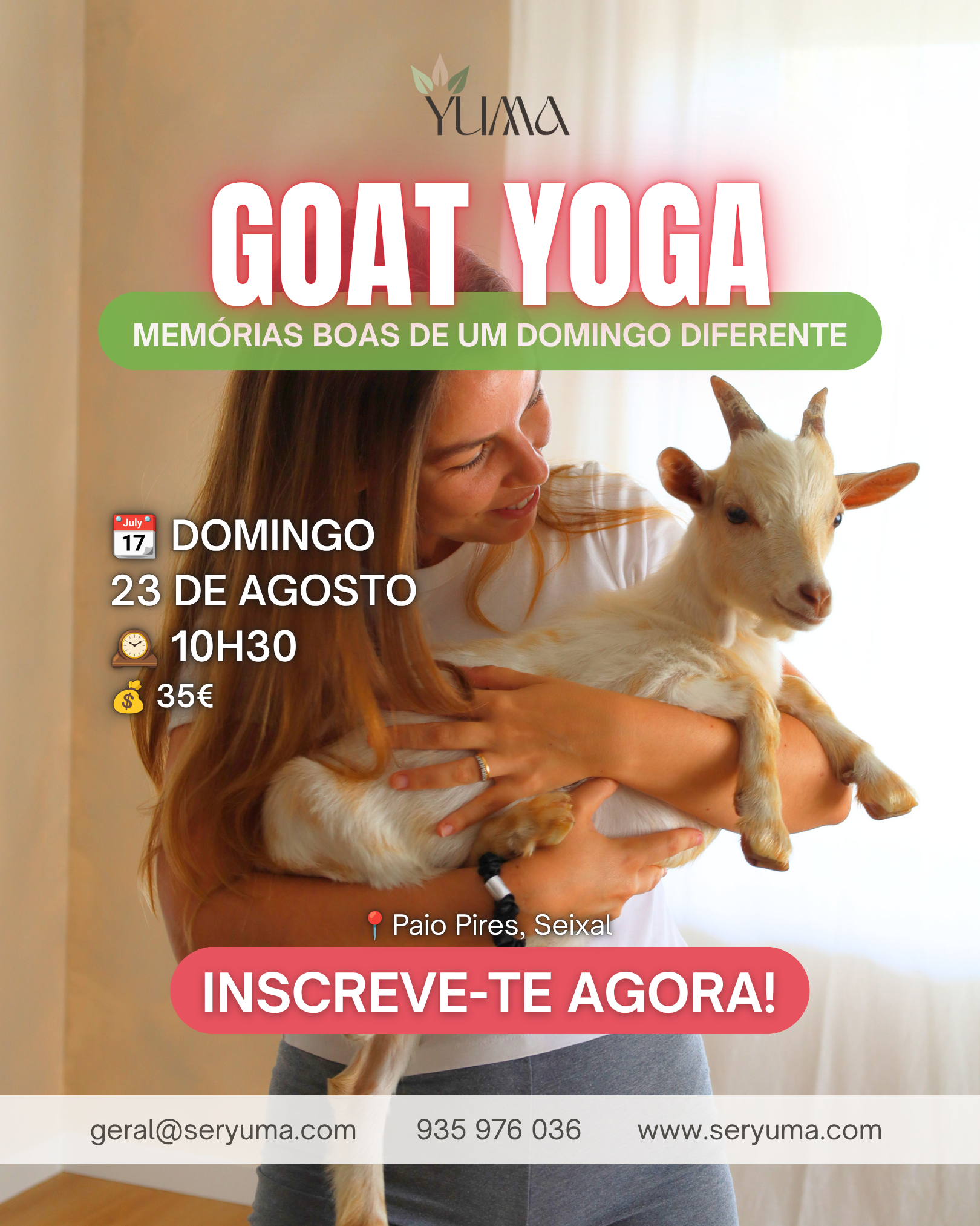 Goat Yoga - 23 de Agosto