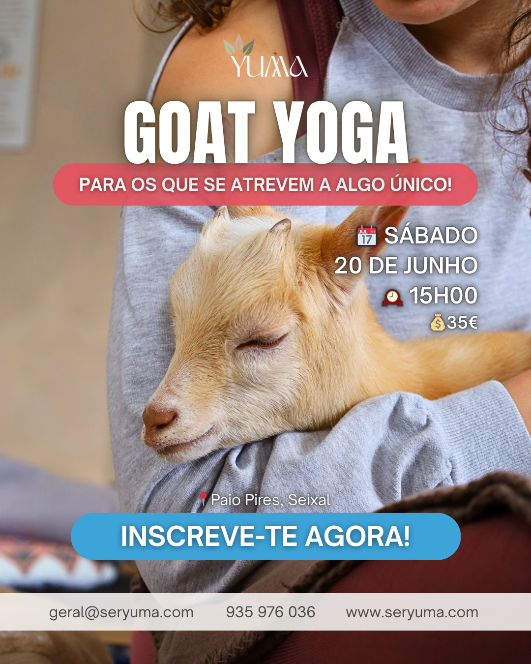 Goat Yoga - 20 de Junho
