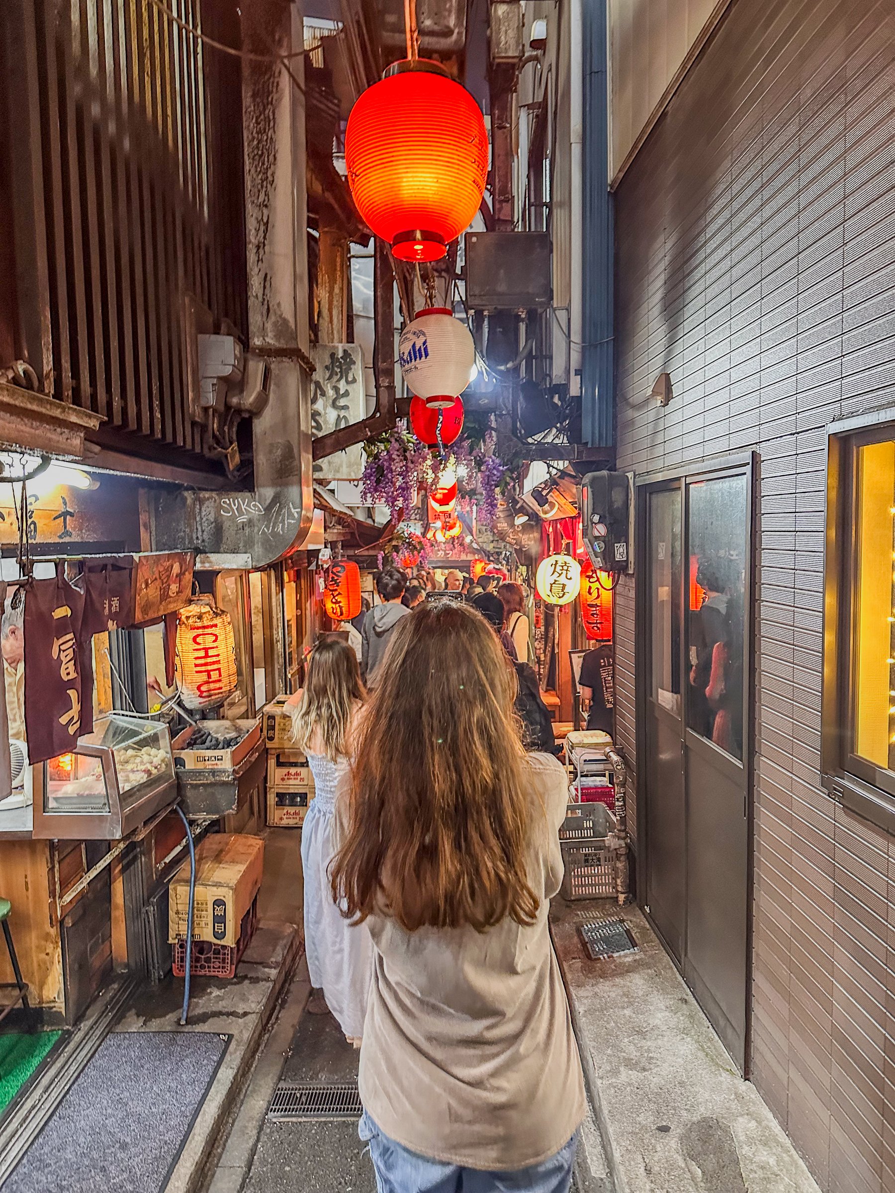 Omoide Yokocho Memory Lane Shinjuku Tokyo Japan night lanterns izakaya