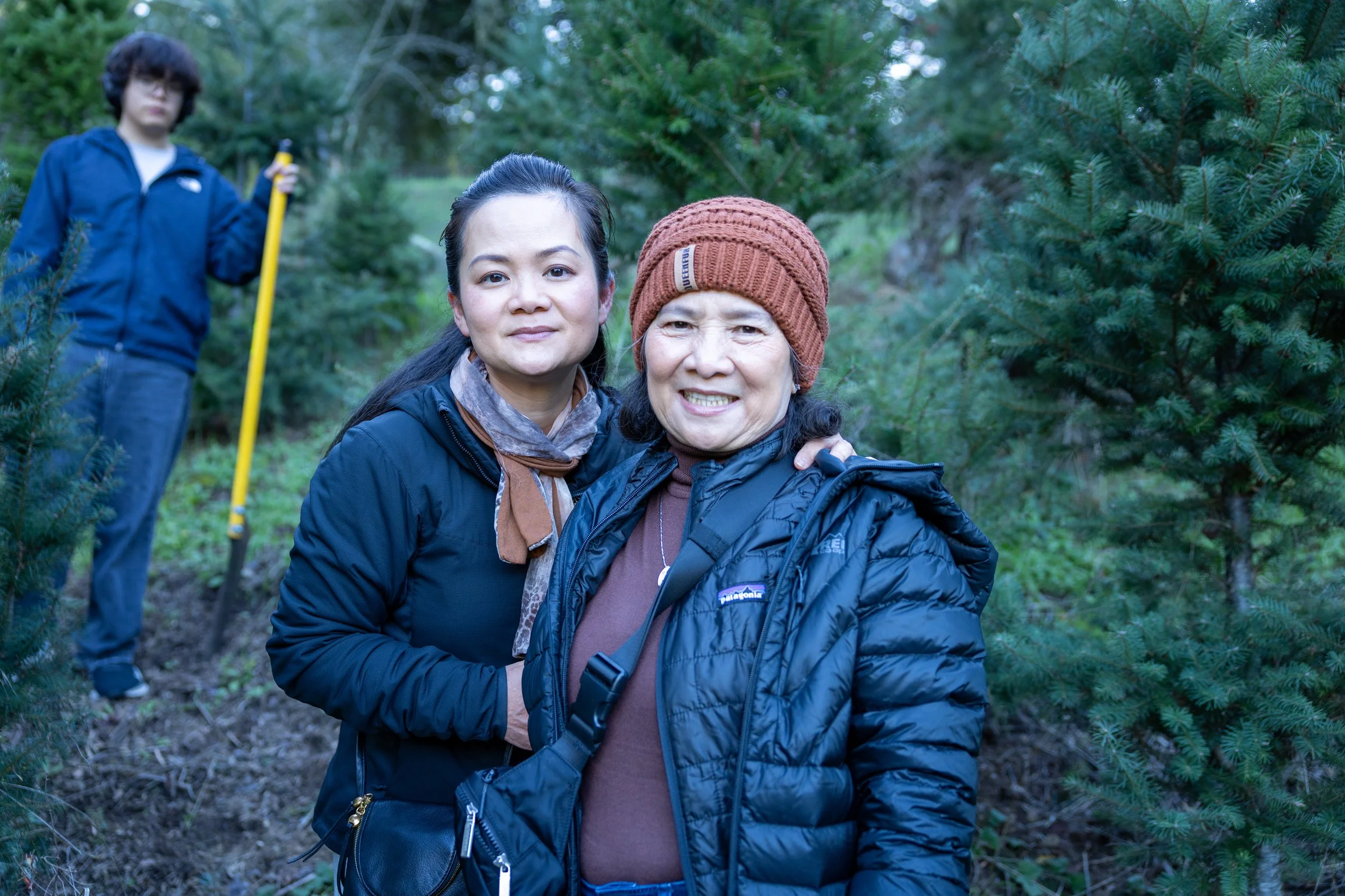 Cutting the Christmas Tree at Radonich Ranch