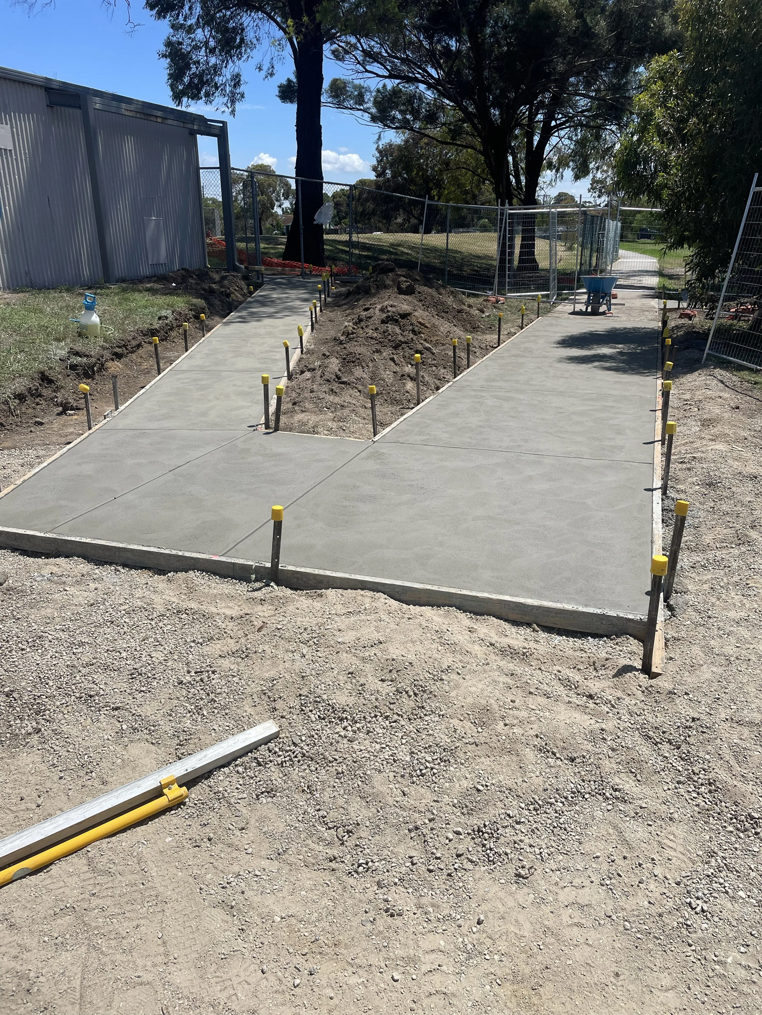 Council concrete footpath