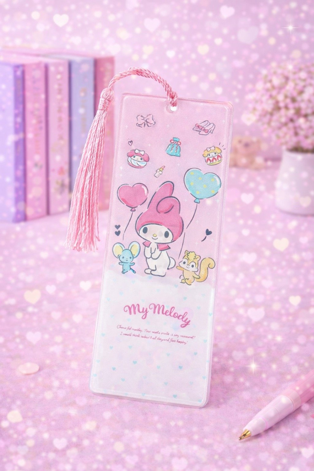 Cute Kawaii Acrylic Bookmark