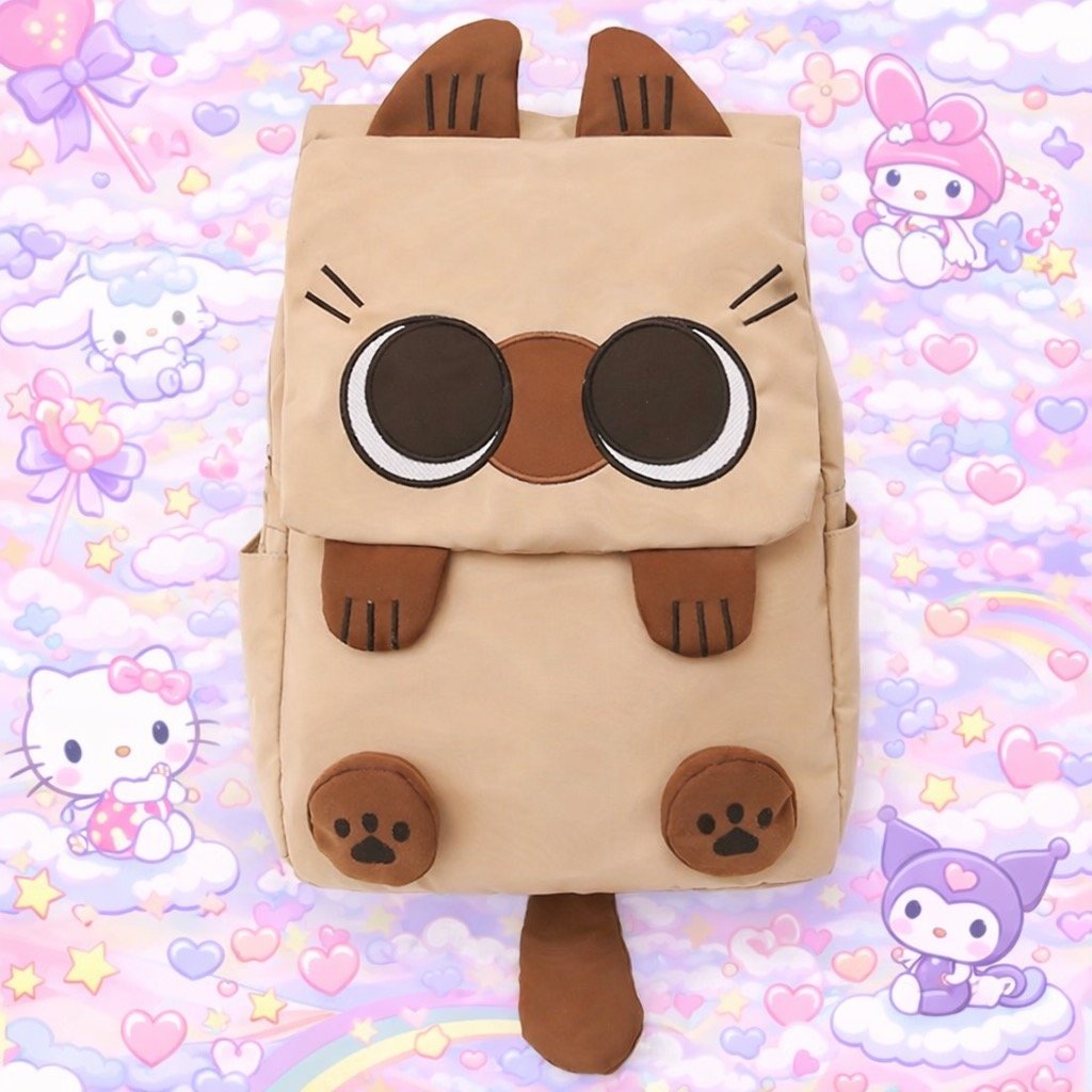 Cute Kitty Full Size Backpack