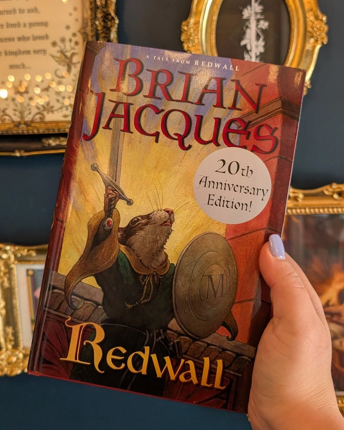 We're closed today. But Tuesday we're listening to the Redwall audiobook in the shop and honestly we can't wait!

Cozy Story Hour starts this week. We're working through Brian Jacques chapter by chapter every Tuesday at 6pm and you're welcome to just