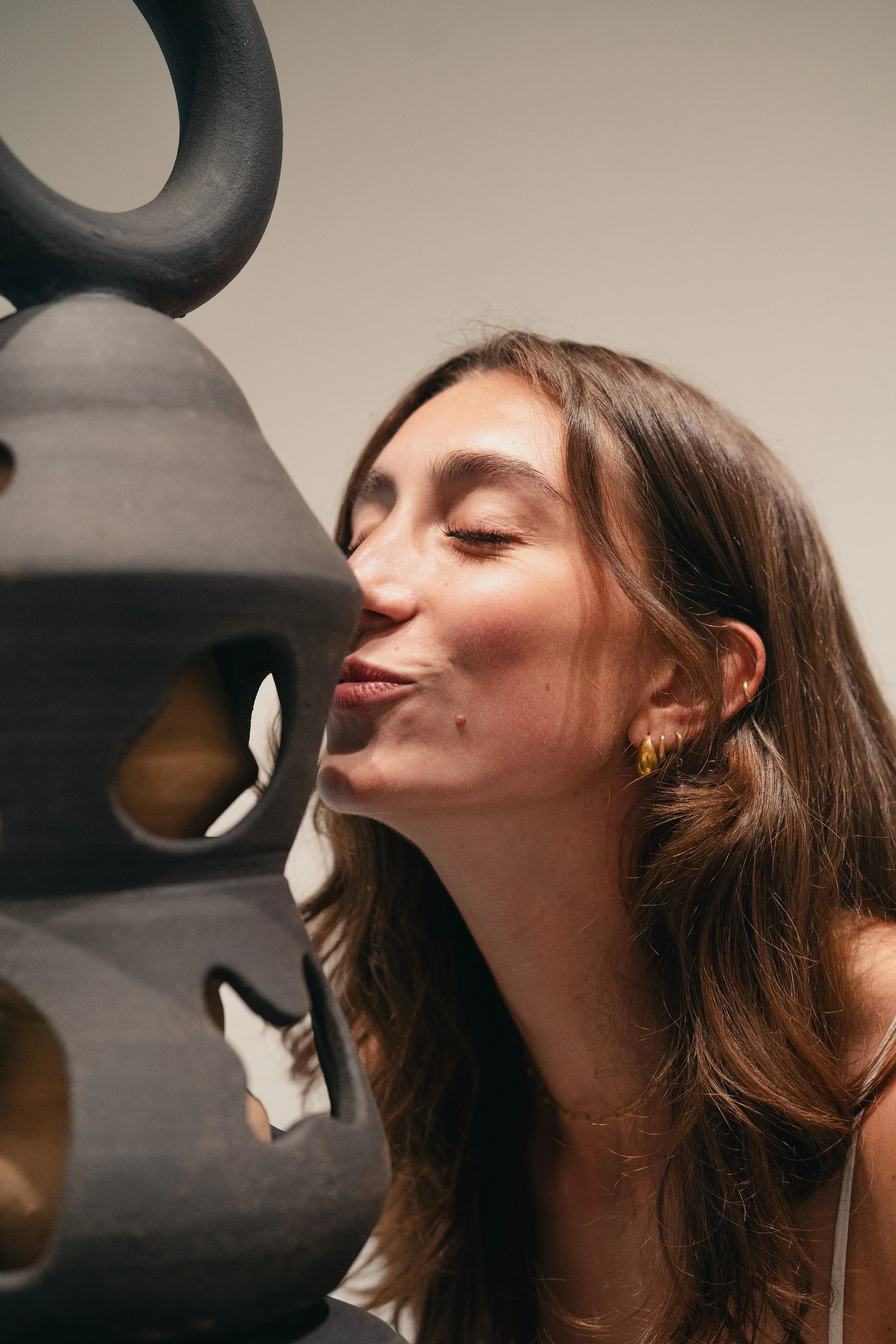 Fiona Mejico, a San Francisco base ceramic artist who create sculptural works using the potters wheel and hand-building techniques