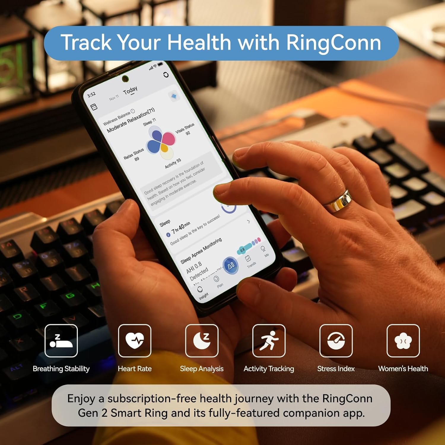 RingConn Mobile Application