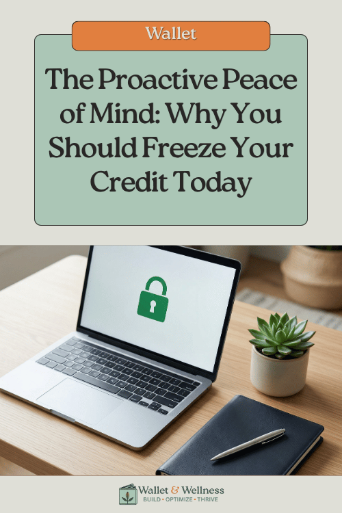 Social Image for Wallet & Wellness Blog Post: The Proactive Peace of Mind: Why You Should Freeze Your Credit Today