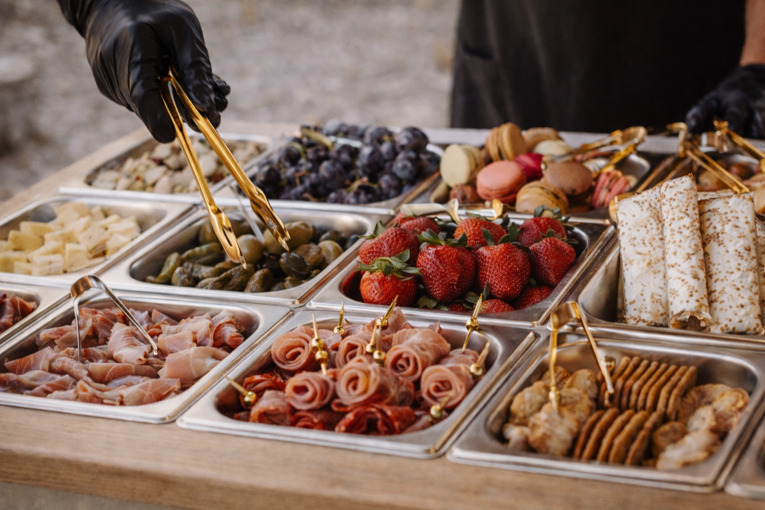 Charcuterie cart with assorted treats.png