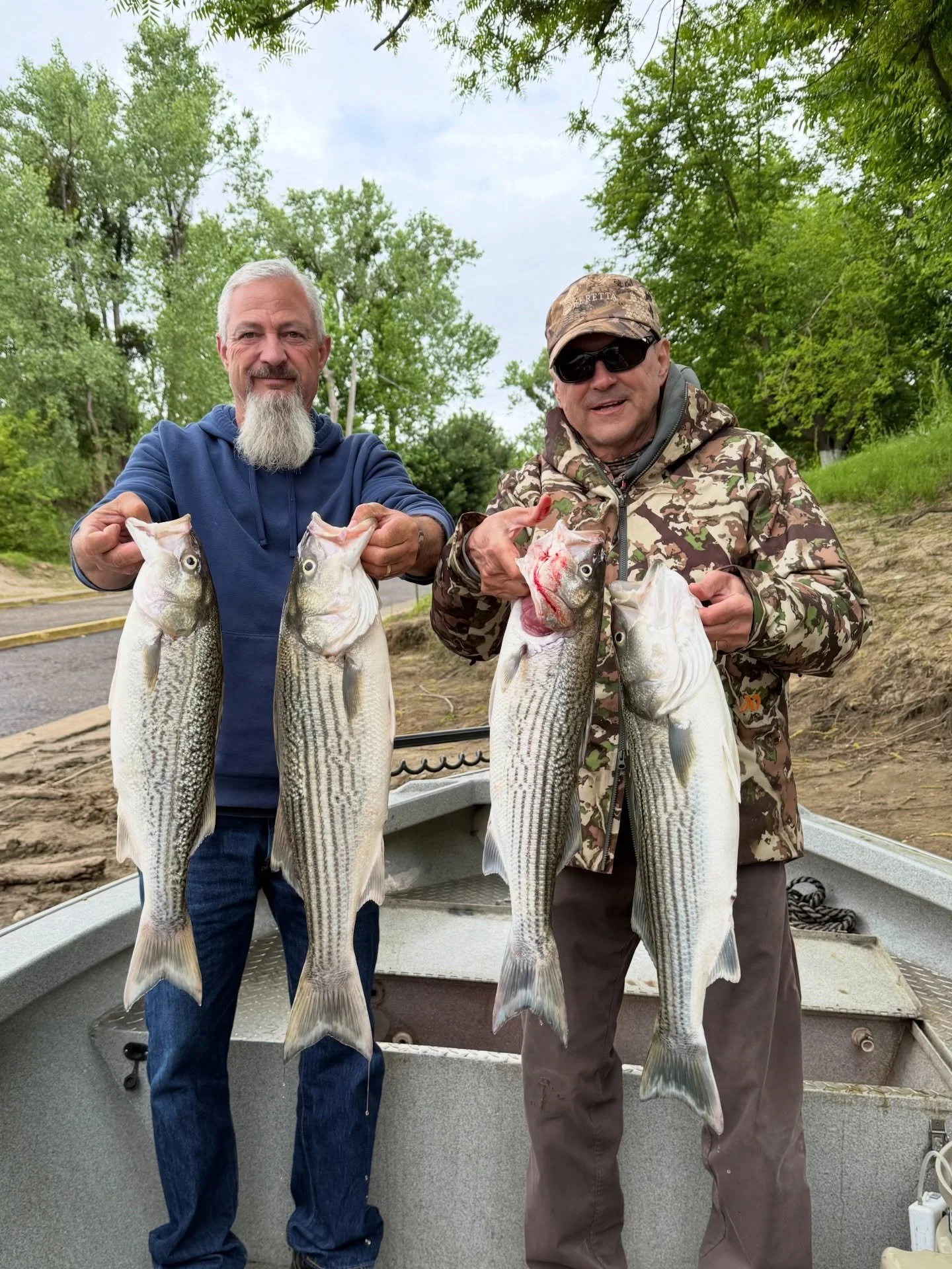 Cloudy with a chance of stripers. 🎣
