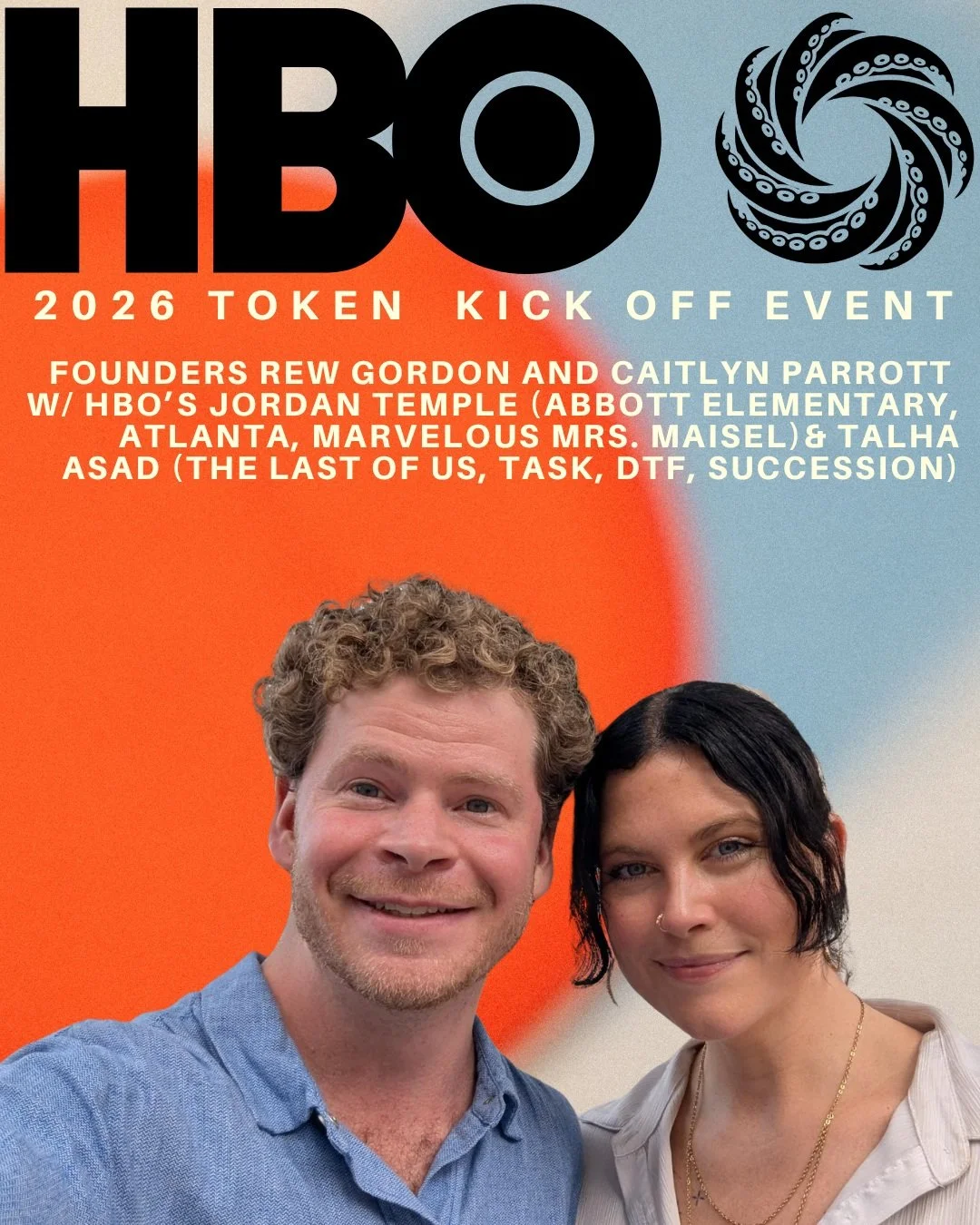 Join Token tonight for our 2026 virtual kickoff event! We're joining @worklifeventures for a fireside chat with the SVP of HBO Drama, Talha Asad, who oversees THE LAST OF US, TASK, DTF, SUCCESSION and also executive producer Jordan Temple (ABBOTT ELE