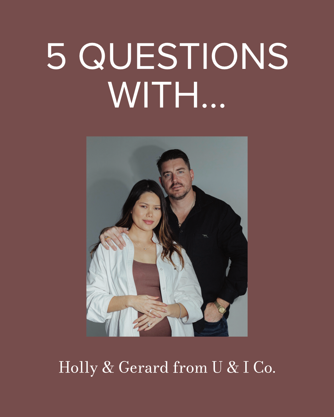 5 Questions With Holly &amp; Gerard Irvine