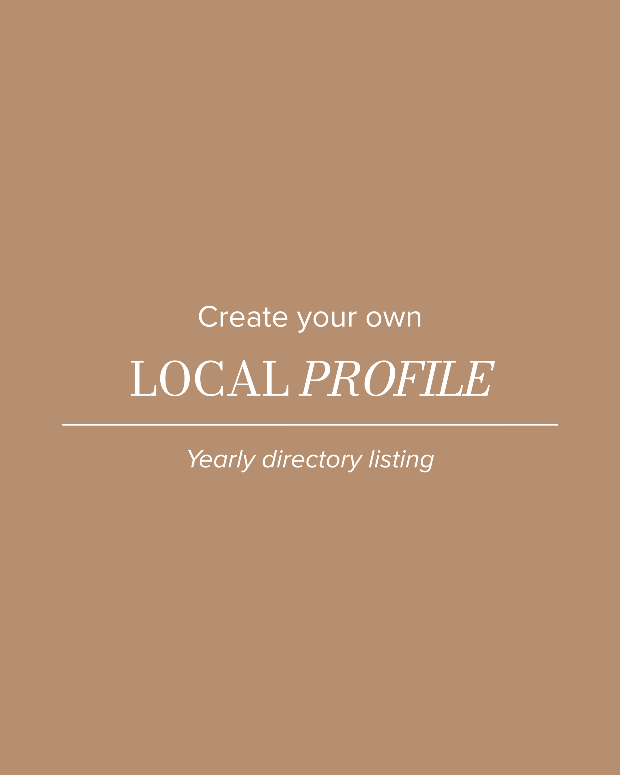 Local Profile Directory Listing - Yearly