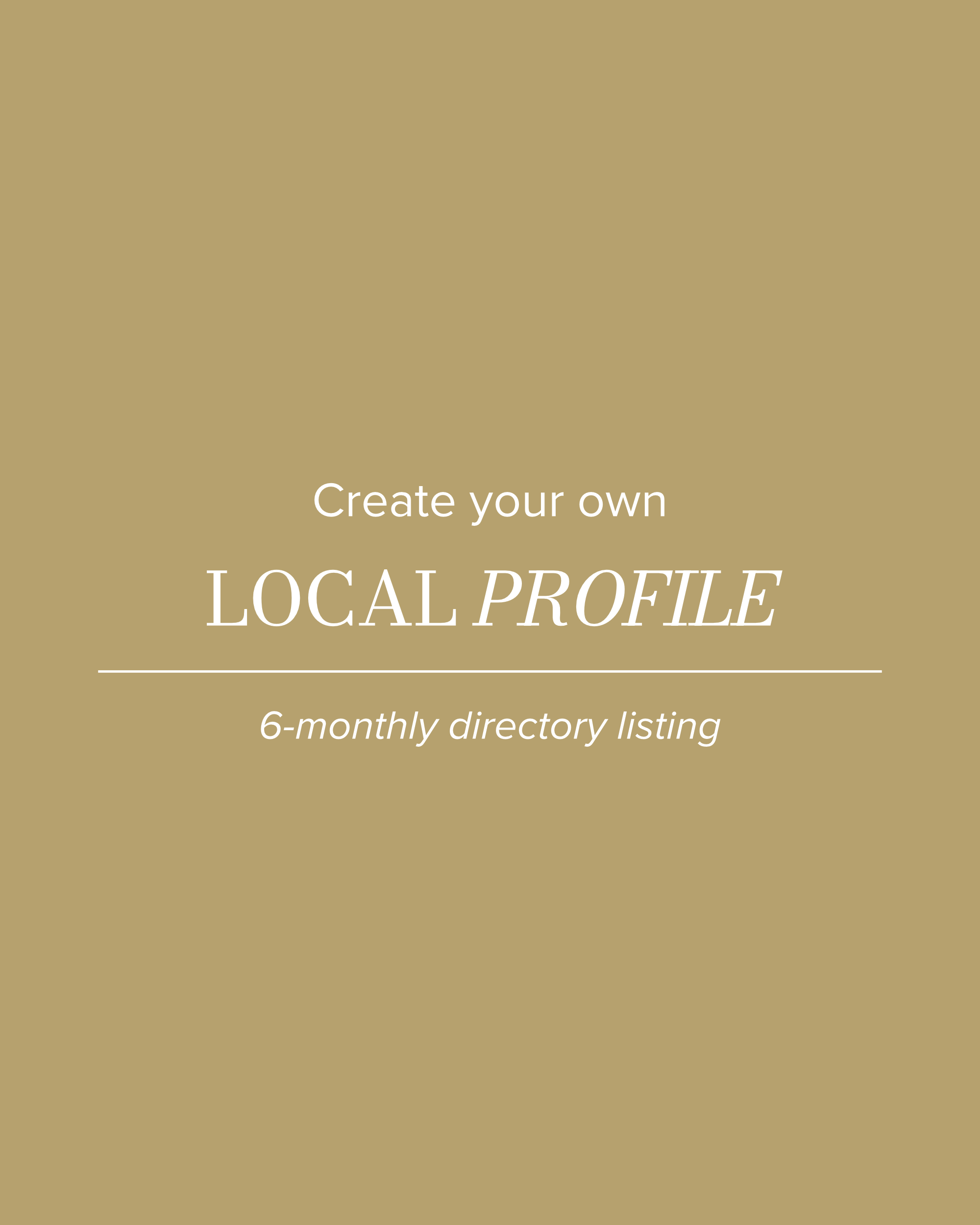 Local Profile Directory Listing - 6 monthly