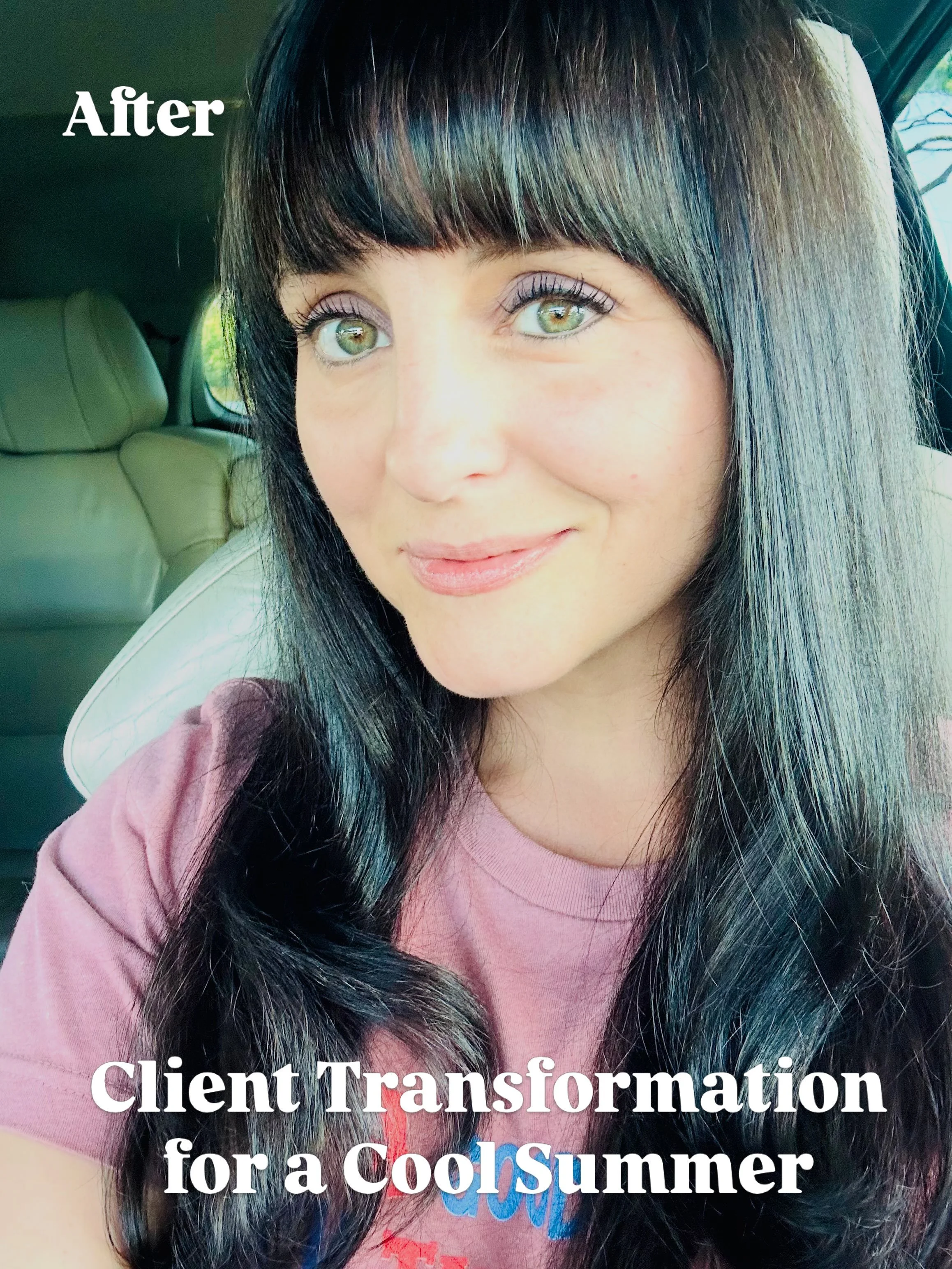 I&rsquo;m so excited to share this client transformation! 😍

Megan booked a color analysis session because she was curious about what hair color shades might be best for her. 

We discovered that Megan is a Cool Summer. Hair colors that are cool, as