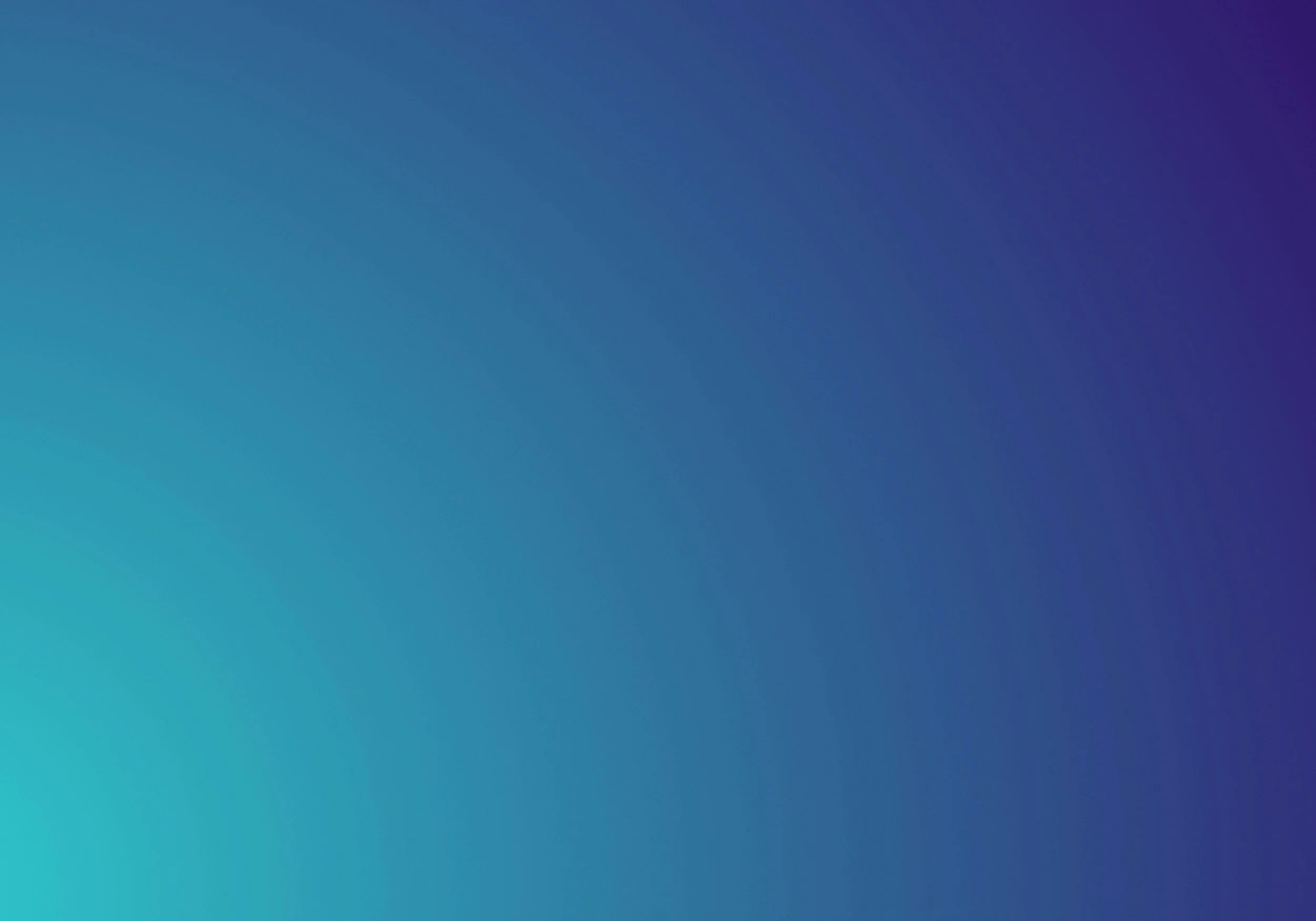 Blurred gradient background transitioning from teal to purple.