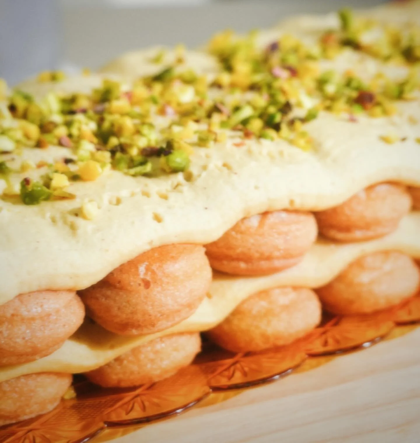 Pistachio Raspberry Tiramisu 🥄

Fluffy mascarpone, tart raspberry, and pistachio crunch layered between soft ladyfingers