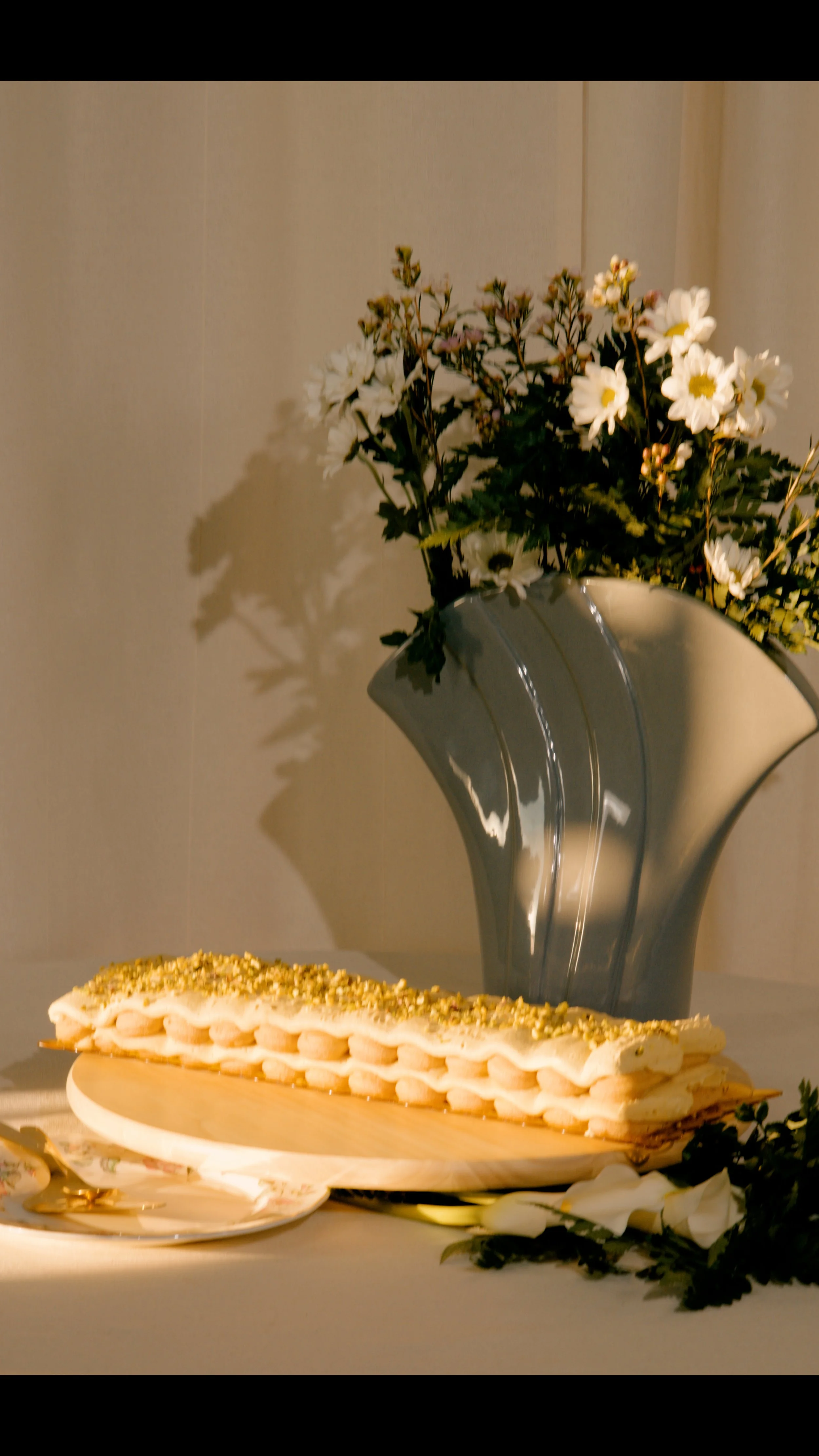 Pistachio Raspberry Tiramisu