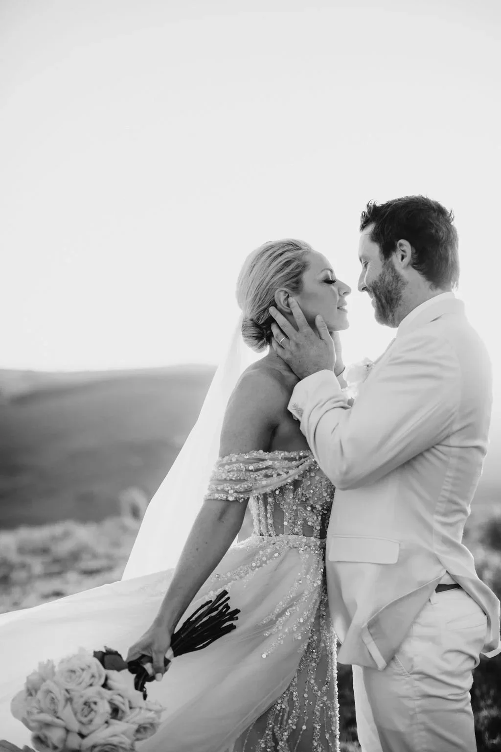 Happy couple celebrating their Byron Bay wedding planned by Creative Weddings Byron Bay.