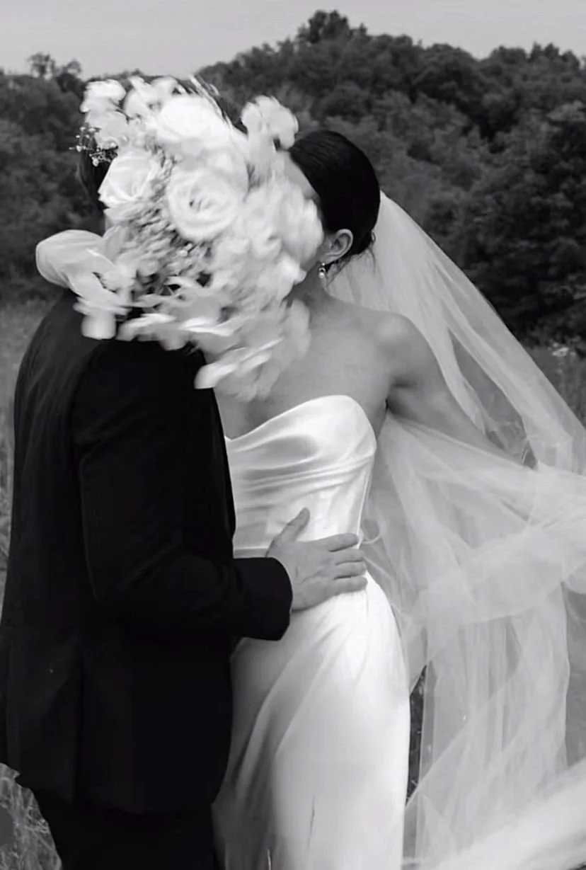 Bride and groom at The Orchard Estate