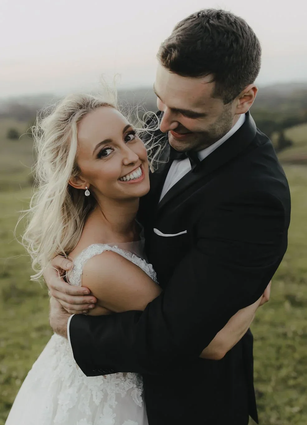Happy couple celebrating their Byron Bay wedding planned by Creative Weddings Byron Bay.