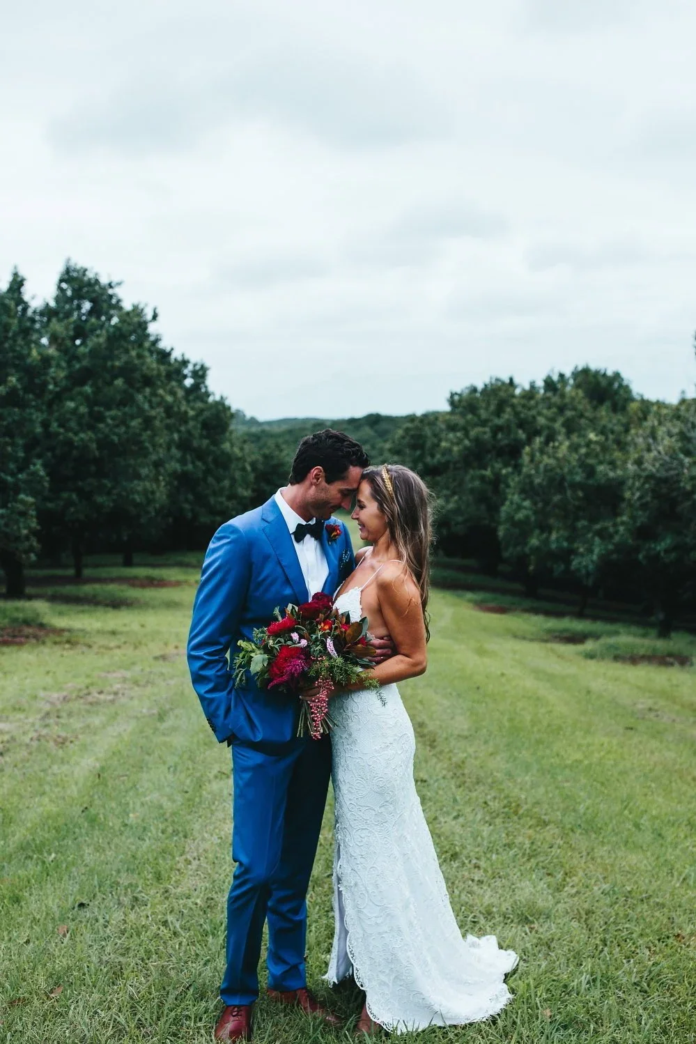 Bride and groom at a Byron Bay wedding planned by Creative Weddings Byron Bay.