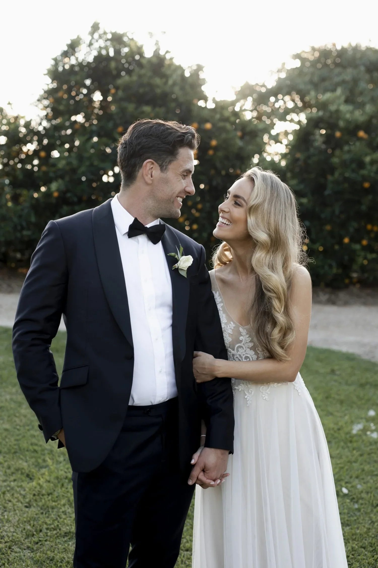 Bride and groom at a Byron Bay wedding planned by Creative Weddings Byron Bay.