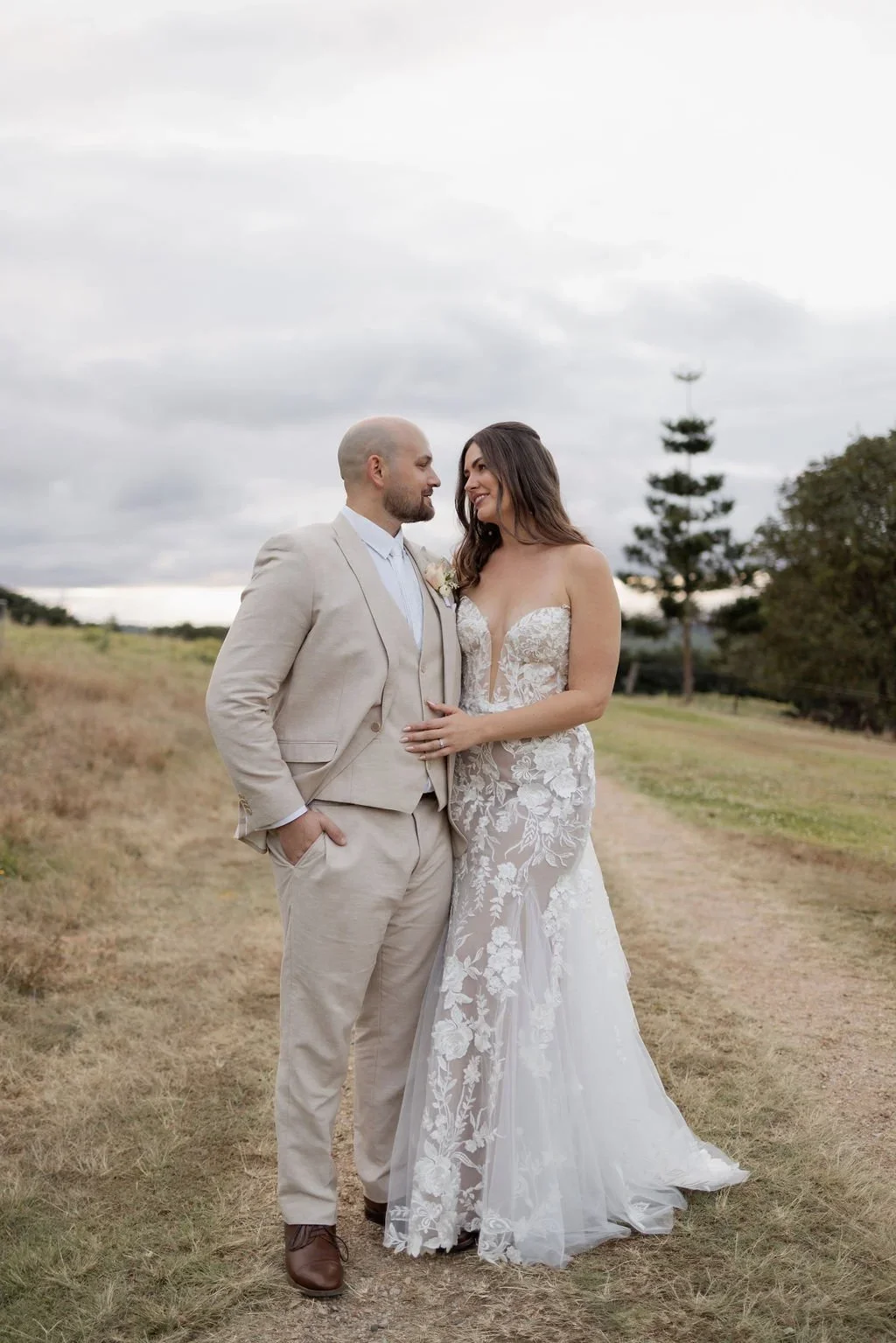 Bride and groom at a Byron Bay wedding planned by Creative Weddings Byron Bay.