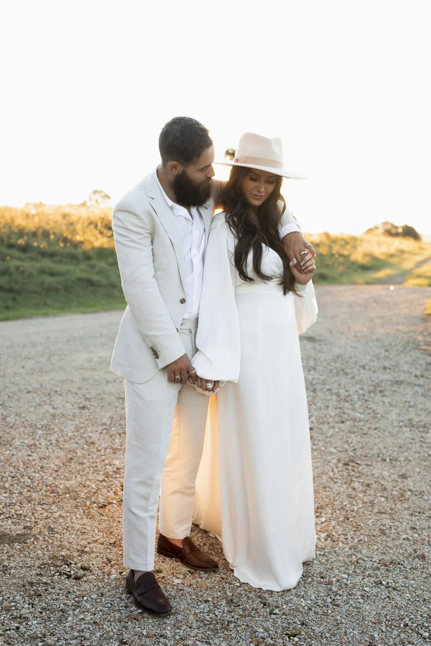 Bride and groom at a Byron Bay wedding planned by Creative Weddings Byron Bay.