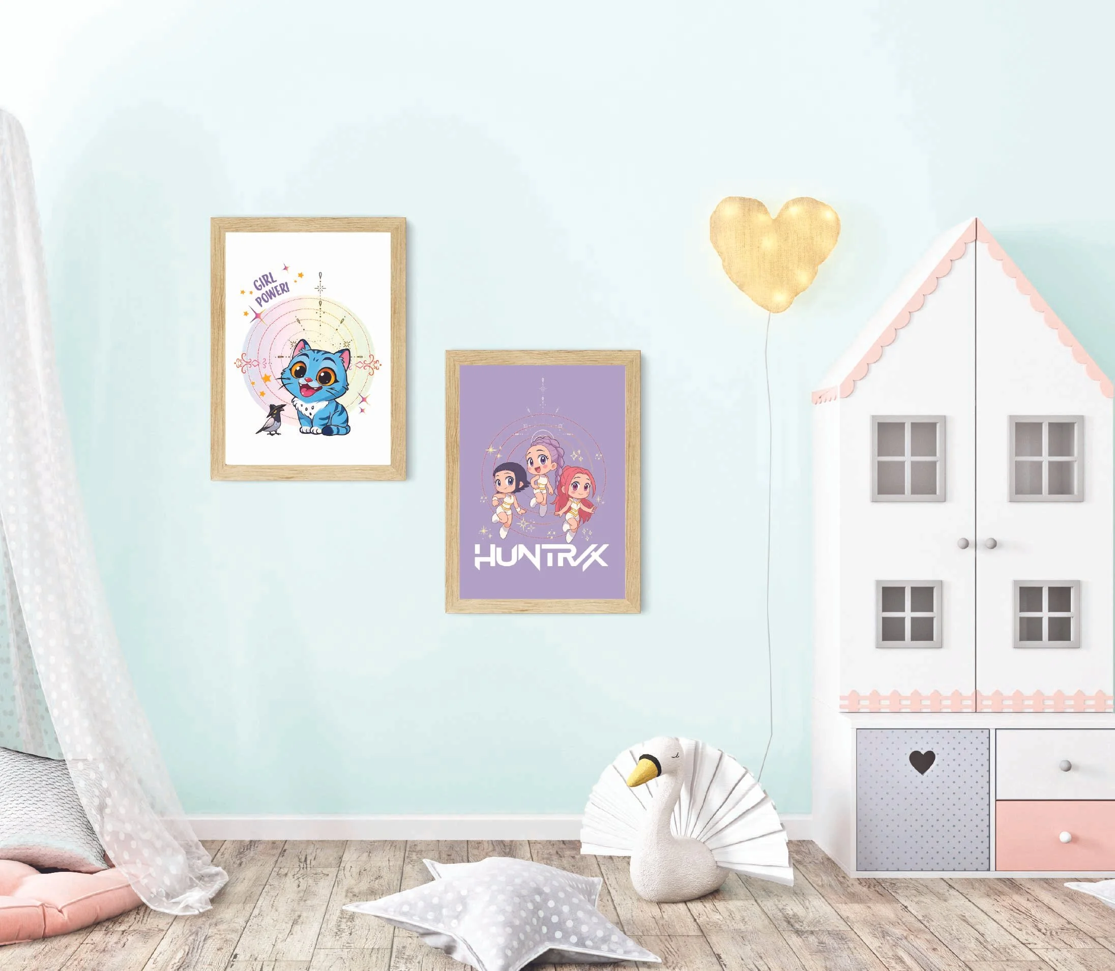 Girl Power Huntrix Wall Art Set